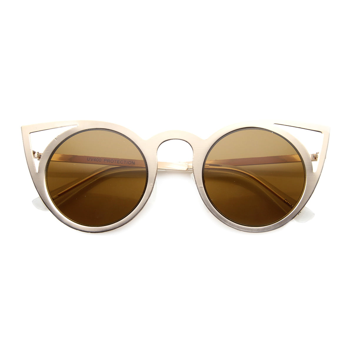 Super Cute Round Cateye Sunglasses Women's Fashion Shades 