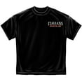 thumbnail image 2 of Italians Rule Patriotic T-Shirt by , Black, 2 of 2