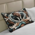 thumbnail image 2 of Ambesonne Martin Luther King Jr Day Knitted Quilt Pillowcover, Portrait, 30"x20", Blue Grey and Pale Caramel, 2 of 2