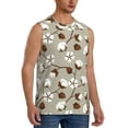 thumbnail image 2 of Fotbe Men's Cotton Tree Print Men's Sleeveless Muscle Tank Tops Casual T-Shirts for Gym Workout Beach-Medium, 2 of 8