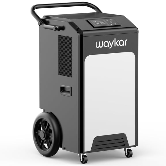 Waykar 250 Pints Commercial Dehumidifier with Pump for Basement, Large Rooms & Whole Home, 8,000 Sq. Ft, Continuous Drain, Auto Humidity Control