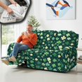 thumbnail image 4 of COEQINE Recliner Cover 3 Seater Stretch Recliner Sofa Cover 8 Pieces Anti-Slip Wear Resistant Dog Couch Slipcover with Side Pocket for Pets, Dogs, Cats, St Patricks Day Four Leaf Clover, 4 of 8