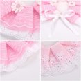 thumbnail image 4 of Pet Princess Costume With Durable Pet Collars, Exquisite Workmanship On Unique Three-Tier Lace, Adjustable And Comfortable For Cats And Small Dogs In Pink, 4 of 7
