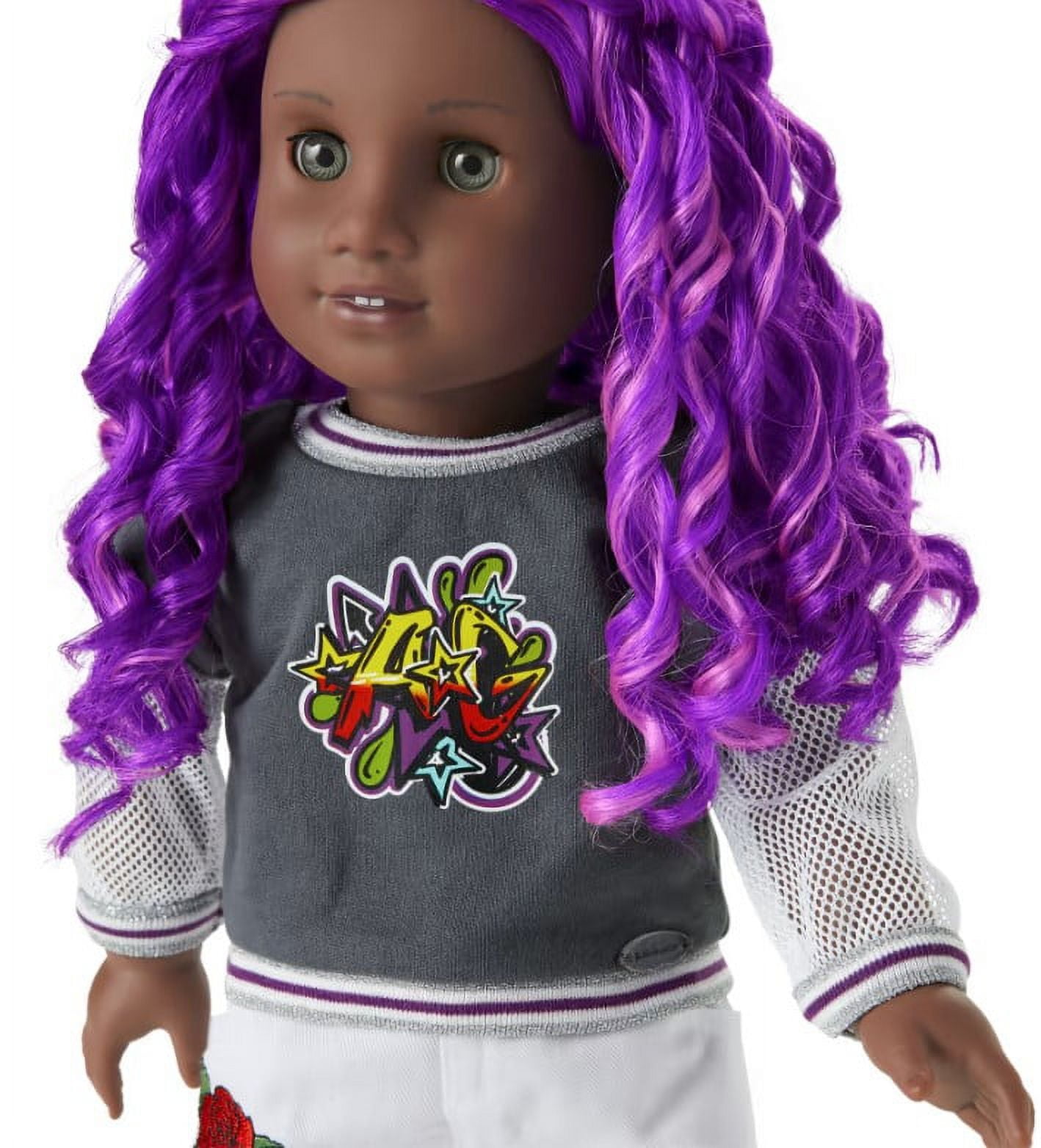 American Girl Truly Me Street Chic 91 18 inch doll with Purple Hair and Gray Eyes