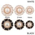 thumbnail image 3 of 10Pcs Handmade DIY Decoration Ornaments Sewing Accessories Needlework Shirt Buttons Pearl Buttons BLACK 25MM, 3 of 8
