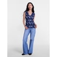 thumbnail image 3 of Scenario Women's Smocked Sleeveless Button Front Top, Sizes XS-XXXL, 3 of 6