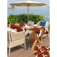 thumbnail image 5 of Outdoor Tablecloth with Umbrella Hole for Patio/Picnic/Party/Camping, White Crane Waterproof Table Cloth Rectangle Table Cover Washable, Vintage Chinese Auspicious Cloud Animal Art Red (60"x 120"), 5 of 8
