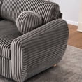 thumbnail image 5 of 84" Grey Corduroy Love Seat For Home - Modern Sectional Couch With Solid Wood Frame, Foam Filled A Cozy Environment Living Room, Comfortable Cushions & Bedroom, 5 of 6