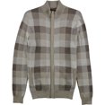 thumbnail image 1 of Tasso Elba suÃ©ter de punto con cremallera para hombre, marrÃ³n, grande Tasso Elba Tejer, 1 of 1