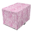 thumbnail image 1 of Paisley Dog Crate Cover, Models Inspired Design with Flowers and Leaf Circled Shapes Image Print, Easy to Use Pet Kennel Cover for Medium Large Dogs, 35" x 23" x 27", Pink and White, by Ambesonne, 1 of 6