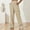 Beige, variant on Womens Cargo Utility Trousers, Cargo Utility Multi Pocket Trousers Elastic High Waist Pleated Front Wide Leg Casual Daily Pants, Gray M