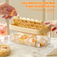 thumbnail image 3 of Primegos Ice Cube Tray with Lid & Bin Easy-Release Ice Cube Maker Ice Mold for Freezer Ice Bucket Scoop Set, 3 of 8