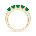thumbnail image 2 of ANGARA Natural Shared Prong Set Half Eternity 1.35 ct Emerald Wedding Band in 14K Yellow Gold for Women (Size-4.2mm) | May Birthstone, Anniversary, Jewelry Gift for Women | Natural Emerald Ring, 2 of 9