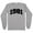 Grey, variant on 1981 College Style Long Sleeve Shirt Unisex Large White
