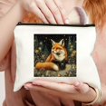 thumbnail image 2 of ZFLMY Tote Bag Fox Stars Travel Essentials Ladies Accessories 8 x 7 inches White, 2 of 6