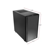 Thermaltake Versa H17 Black SPCC Micro ATX Gaming Computer Case CA-1J1-00S1NN-00
