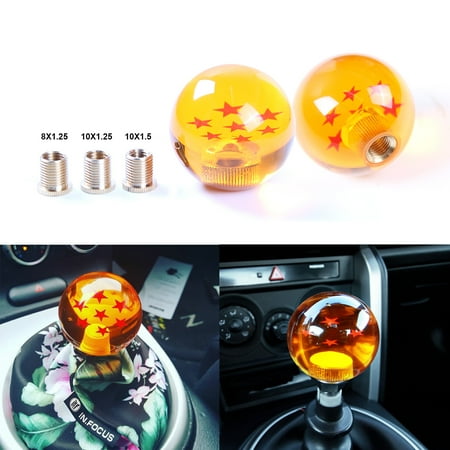 Gear Shift Indicator Bezel - Universal Dragon Ball Z 7 Star Gear Shift Knob for Acura Honda Toyota