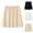 White, variant on Women Short Half Slip Underskirt, Elastic Waist Anti‑Static Mini Slip Skirt, Soft Smooth Under Dress Liner for Short Skirts & Dresses