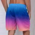 thumbnail image 4 of Jalioing Mens Colorful Casual Shorts Elastic Waist Drawstring Summer Beach Shorts Lightweight Vacation Shorts, 4 of 4