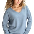 thumbnail image 4 of Lucky Brand Women's V-Neck Knit Sweater - Long Sleeve Relaxed Fit - Midweight (Large, Light Blue), 4 of 4