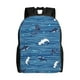 thumbnail image 1 of Balery Sharks on White Blue Striped Mochila - Mochila Estilosa y Duradera para Laptop de 15 Pulgadas con Tela Oxford Impermeable, 1 of 8
