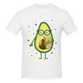 thumbnail image 4 of Bingfone Avocado With Glasses Men'S Loose Fit Short-Sleeve Pocket T-Shirt, 4 of 7