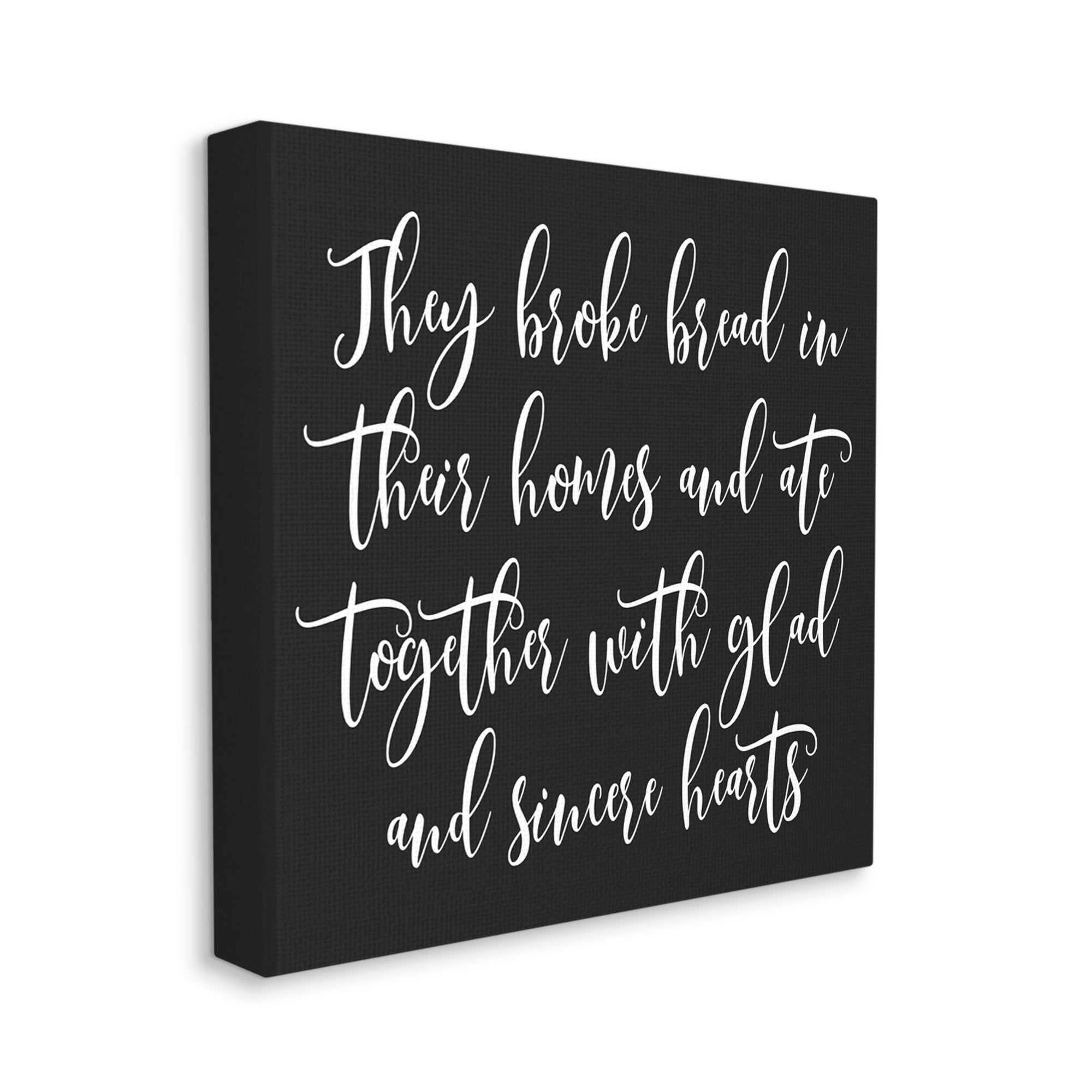 Stupell Industries Spiritual Script Calligraphy Bible Verse Proverb Quote Graphic Art Gallery Wrapped Canvas Print Wall Art, Design by Lettered and Lined