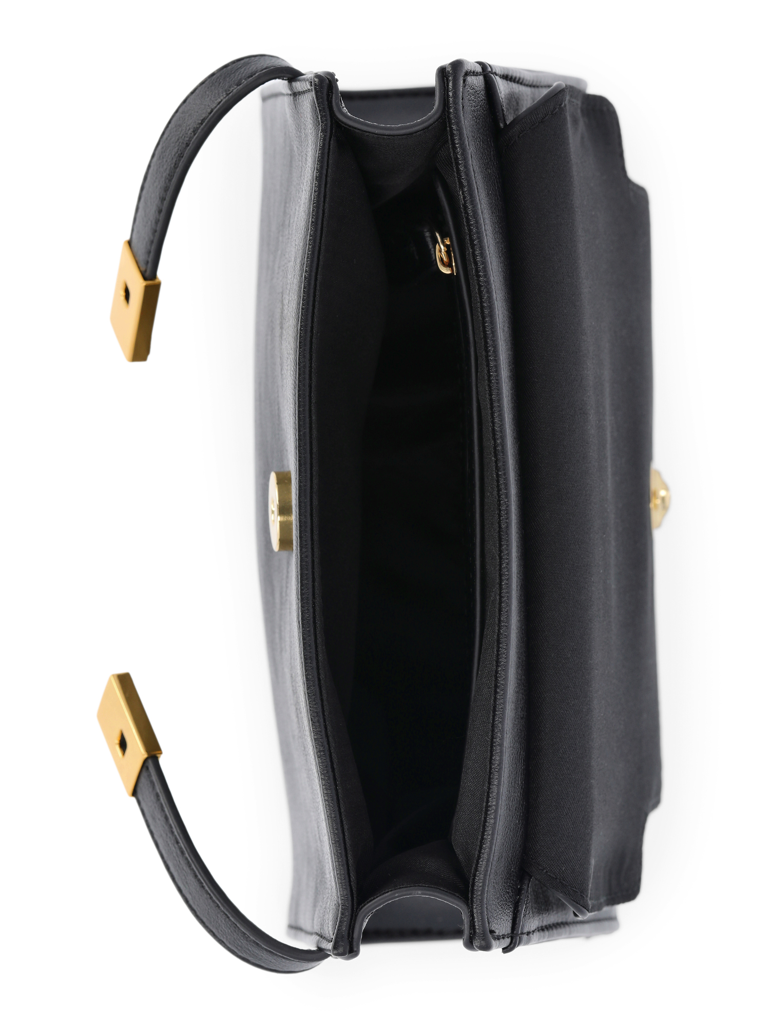 Time and Tru Women's Faux Leather Rosa Crossbody Bag, Black