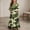 Army Green E, variant on Little Girls Maxi Dress 4-14 Years Ruffle Half Sleeve Round Neck Floral Print Tiered Long Dress with Side Pockets Multicolor 13-14 Years