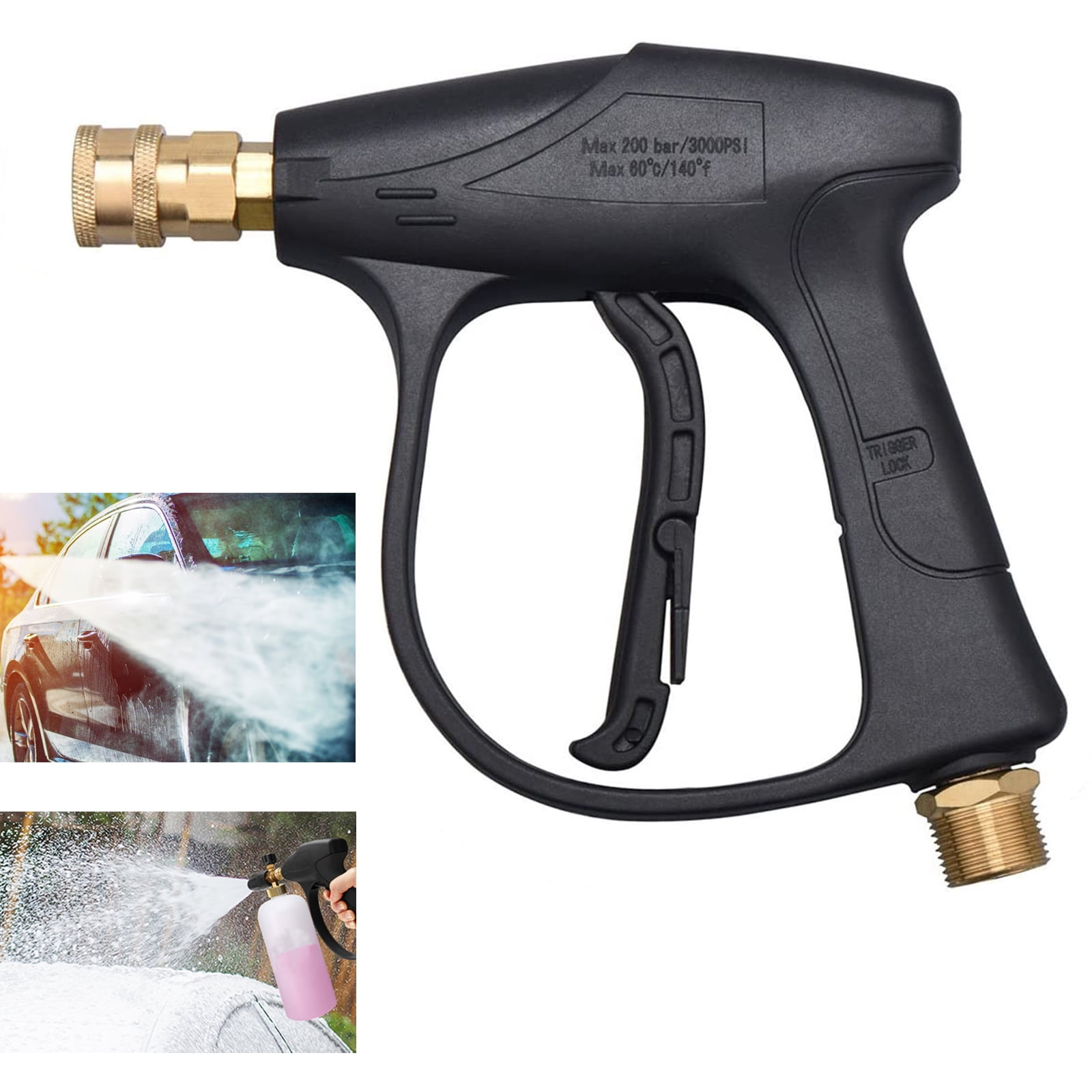 CGACOL High Pressure Washer Gun Kit 4000 PSI Pressure Washer Spray Gun