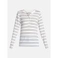 thumbnail image 7 of Scenario Women's and Women's Plus Rib Henley with Long Sleeves, Sizes XS-4X, 7 of 7