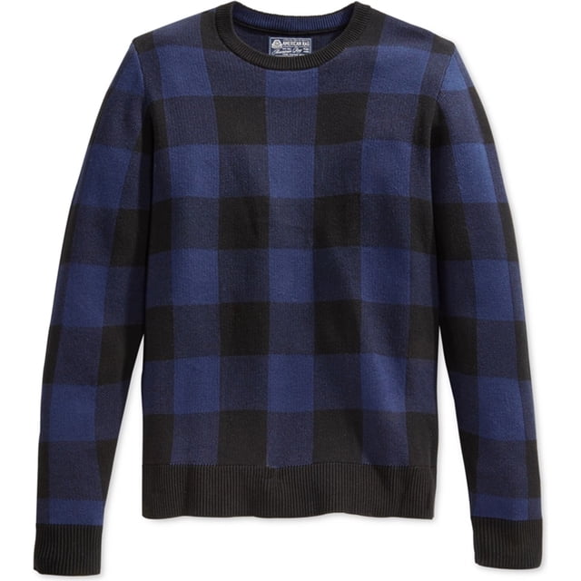 Suéter jacquard American Rag para hombre azul mediano
