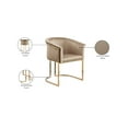 thumbnail image 2 of Meridian Furniture Tierra Beige Velvet Dining Chair, 2 of 9