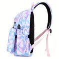 thumbnail image 3 of Juego De Mochila Impermeable De 3 Piezas Con Puerto De Carga USB, Bolsa De Libro De Dibujos Animados, Bolsa De Almuerzo Y Estuche Para Lápices Para Portátiles De Hasta 15,6 Pulgadas, Regalo De Hallowe, 3 of 3