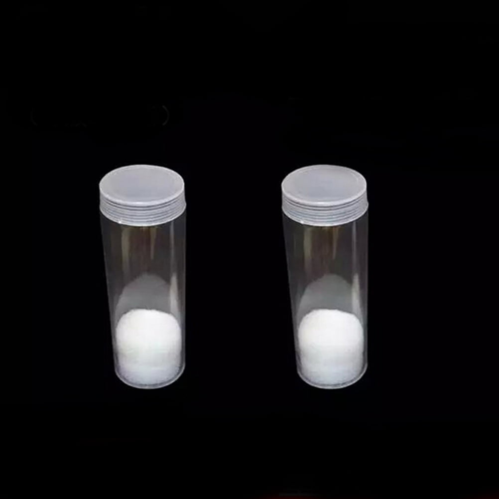 27mm Applied Clear Round Cases Coin Storage Protective Tube Holder Plastic B$ 