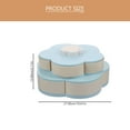 thumbnail image 3 of Raindrops Flower Shape Storage Container PP Material Creative Rotating Candy Box for Home Kitchen Organization 1 Pc, 3 of 8