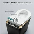 thumbnail image 5 of Tankless Modern Smart Toilet With Bidet, Auto Flush, Auto Open/Close,Heated Seat, Warm Water and Dry, Foam Shield Function White, Matte Black, 5 of 6