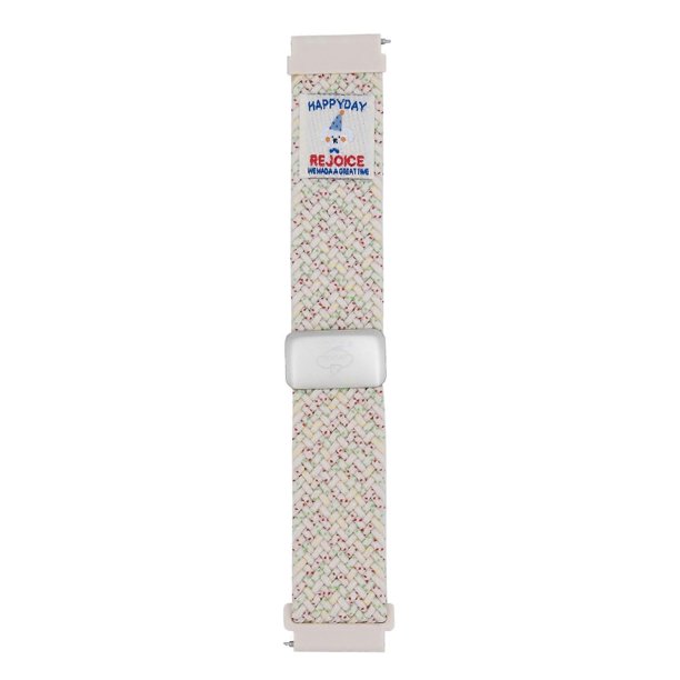 18mm Universal Watch Band Top Hat Puppy Pattern Magnetic Buckle Braided Nylon Wrist Strap - Starligh