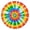 Rainbow Tie Dye, variant on Rainbow Tie Dye Sunburst Round Fitted Tablecloth with Elastic Edge,Dining Table Cover Waterproof,Outdoor Round Tablecloth for Camping,Dining,Indoor and Outdoor