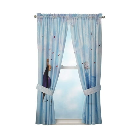 frozen 2 curtain panel set of 63 inches in length walmart canada cheap double rods