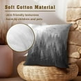 thumbnail image 5 of Gray White Forest Pillow Covers 22x22 Inch Set of 2, Black Grey Trees and Mountain Square Throw Pillow Case Decorative Cushion Cover Soft Cotton Pillowcase for Home Couch Bed Sofa, 5 of 6