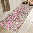 thumbnail image 3 of DOLITY Stone&Flowers Pattern Front Door Mats Shoe Scraper for Bedroom Easy-dried 60x180cm, 3 of 8