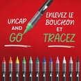 thumbnail image 3 of Sharpie Creative Markers, Water-Based Acrylic Markers, Brush Tip, Assorted Colours, 5 Count, 3 of 5
