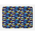 thumbnail image 1 of Night Bath Mat, Sleep Theme with Clouds Crescent Moon and Sun Have a Dream Graphic Illustration, Plush Bathroom Decor Mat with Non Slip Backing, 29.5" X 17.5", Multicolor, by Ambesonne, 1 of 2