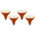 thumbnail image 3 of Energetic 3W LED Color Light Bulb (40W Equivalent), Orange A19 Shape, E26 Base, UL Listed, Non-Dimmable, 1 Count, 3 of 5