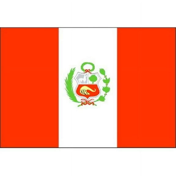 4 ft. X 6 ft. Nyl-Glo Peru Government Flag