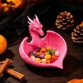 thumbnail image 6 of Dragon-Shaped Candy Dish ,Flying-Dragon Resin Statues Bowl,Halloween Gothic Decoration for Home Office Decor Servers 3.66*3.54IN Pink, 6 of 6