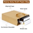 thumbnail image 4 of YUSS Brown Kraft Paper Bags with Handles,7.8x4x11 inches,12 Pack,Thickened Gift Bags for Shopping ,Birthday Party, Small Business, Retail & Wedding, 4 of 7