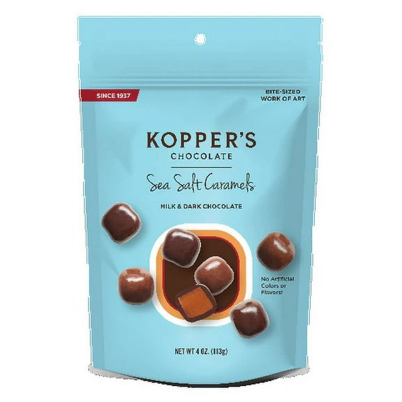 Kopper's Sea Salt Caramels (Milk & Dark Chocolate)