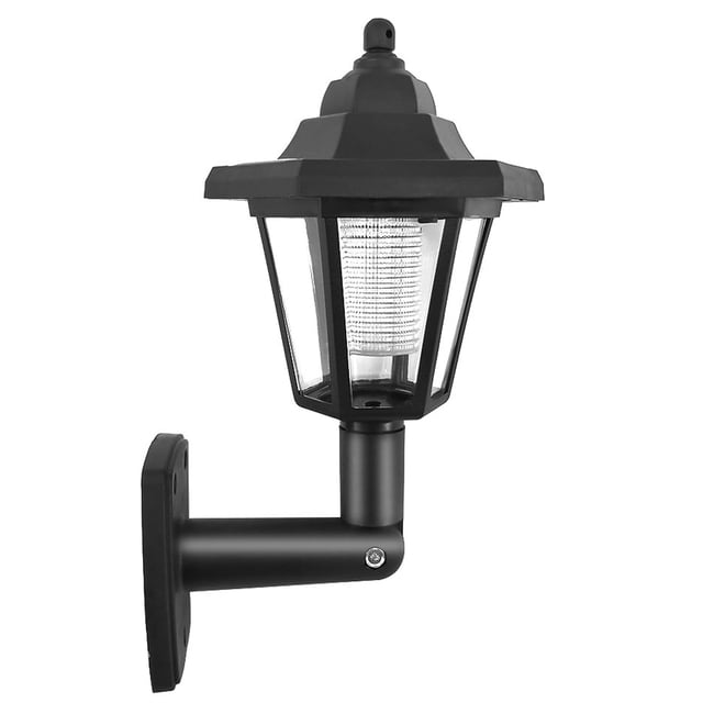 1Pc Panel solar L-ED Sensor Luz de pared Lámpara hexagonal Path Way Garden Fence Lamp Abanopi Lámpara de sensor